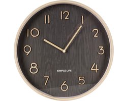 Wandklok Grijs 38 cm - Uurwerk - Keukenklok - Wand - Muur - Klok