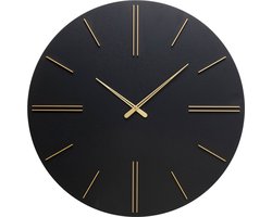 Wandklok Luca Zwart Ø70cm Kare Design