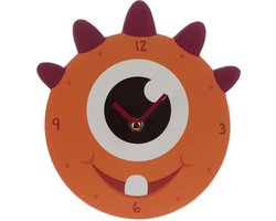 Wandklok – Orange Monster design  / Puckator /