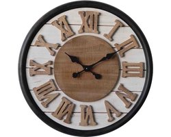 Wandklok ROMAN WOOD DESIGN INDUSTRIEEL