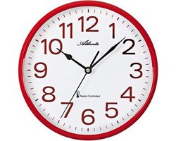 Wandklok rood modern design