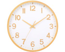 Wandklok - Stille Wandklok Zonder Tikgeluid - Modern & Batterijgevoed - Voor Woonkamer & Kantoor - 20 cm