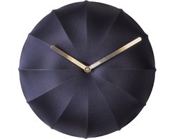 Wandklok Stretch - Lycra Donkerblauw - Ø40cm