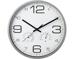 Wandklok weerstation kunststof multicolor 31cm decoratie.