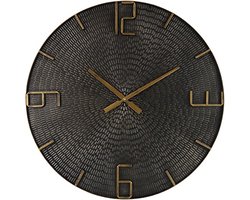 Wandklok Winton L zwart - Ø80CM