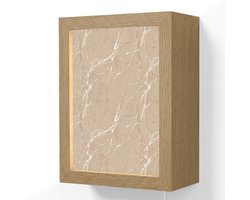 Wandlamp 15x20 cm - Oplaadbaar - Beige - Marmer - Organisch - Wit - Wandlampen binnen woonkamer - Slaapkamer lamp met kabel - Decoratieve nachtlamp - Vloerlamp snoer