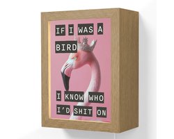 Wandlamp 15x20 cm - Oplaadbaar - Flamingo - Roze - Vogel - Decoratie - Wandlampen binnen woonkamer - Slaapkamer lamp met kabel - Decoratieve nachtlamp - Vloerlamp snoer