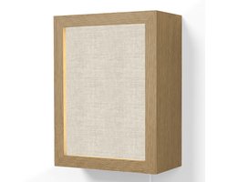 Wandlamp 15x20 cm - Oplaadbaar - Linnen - Textuur - Beige - Wandlampen binnen woonkamer - Slaapkamer lamp met kabel - Decoratieve nachtlamp - Vloerlamp snoer