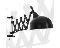 Wandlamp | 17 cm | Yorkshire industriële hanglampen | E27 | zwart | metaal | vintage industriële verlichting