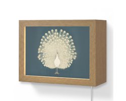 Wandlamp 20x15 cm - Oplaadbaar - Vogel - Blauw - Vintage - Wandlampen binnen woonkamer - Slaapkamer lamp met kabel - Decoratieve nachtlamp - Vloerlamp snoer