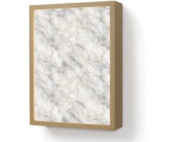 Wandlamp 30x40 cm - Oplaadbaar - Grijs - Marmer - Gedetailleerd - Wandlampen binnen woonkamer - Slaapkamer lamp - Decoratieve nachtlamp - Vloerlamp draadloos