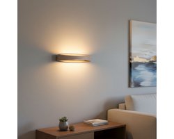 Wandlamp | 35 cm | Medusa wandlampen | ingebouwd LED | beige creme | aluminium metaal | moderne design decoratieve trendy verlichting