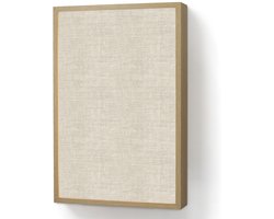 Wandlamp 40x60 cm - Oplaadbaar - Linnen - Textuur - Beige - Wandlampen binnen woonkamer - Slaapkamer lamp - Decoratieve nachtlamp - Vloerlamp draadloos