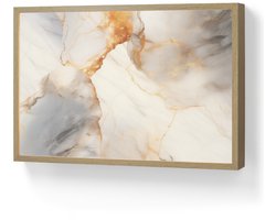 Wandlamp 60x40 cm - Oplaadbaar - Marmer - Grijs - Goud - Wandlampen binnen woonkamer - Slaapkamer lamp - Decoratieve nachtlamp - Vloerlamp draadloos