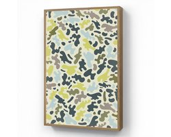 Wandlamp 60x90 cm - Oplaadbaar - Camouflage - Groen - Blauw - Jongens - Kinderen - Wandlampen binnen woonkamer - Slaapkamer lamp - Decoratieve nachtlamp - Vloerlamp draadloos