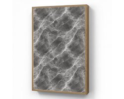 Wandlamp 60x90 cm - Oplaadbaar - Donkergrijs - Bliksem - Marmer - Wandlampen binnen woonkamer - Slaapkamer lamp - Decoratieve nachtlamp - Vloerlamp draadloos