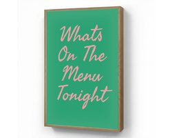 Wandlamp 60x90 cm - Oplaadbaar - Menu - Quote - Roze - Wandlampen binnen woonkamer - Slaapkamer lamp - Decoratieve nachtlamp - Vloerlamp draadloos