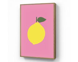 Wandlamp 70x100 cm - Oplaadbaar - Citroen - Geel - Fris - Wandlampen binnen woonkamer - Slaapkamer lamp - Decoratieve nachtlamp - Vloerlamp draadloos