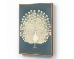 Wandlamp 70x100 cm - Oplaadbaar - Vogel - Blauw - Vintage - Wandlampen binnen woonkamer - Slaapkamer lamp - Decoratieve nachtlamp - Vloerlamp draadloos