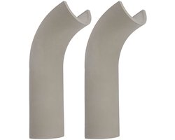 Wandlamp beton LED wandlamp beton grijs woonkamerlamp wand LED, indirecte verlichting, 1x LED 4,2W 200Lm warm wit, BxH 10x30 cm, set van 2