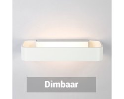 Wandlamp binnen | Incl. dimbare lichtbron | Muurlamp | Modern | Helike | Wit | 8W