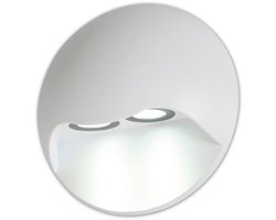 Wandlamp buiten geïntegreerde LED "Vedus" Tuinverlichting Padverlichting diameter 13 cm Wit