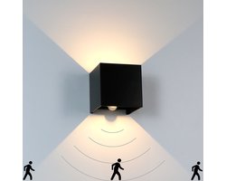 Wandlamp - buitenlamp - 3000K buitenlamp - Aluminiumlegering - Zwart