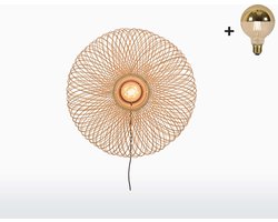 Wandlamp - CANGO - Bamboe - Naturel - Ja