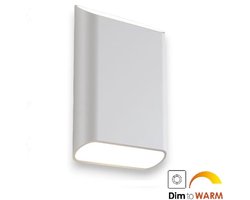 Wandlamp Diaz-L Wit Dim to Warm 2 x 6Watt IP65
