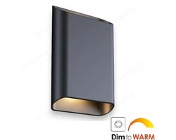 Wandlamp Diaz-L Zwart Dim to Warm 2 x 6Watt IP65