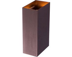 Wandlamp | Eros | 2 lichts | GU10 | brons bruin | aluminium metaal | moderne design sfeer verlichting
