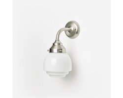 Wandlamp Gispen Vlak Curve Matnikkel - Art Deco Trade