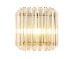 Wandlamp - Kristallen Binnen Wandlamp Goud - Decoratie voor Binnenhuis - 25x26cm - KL-004
