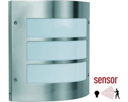 Wandlamp lamel met bewegingsmelder - RVS