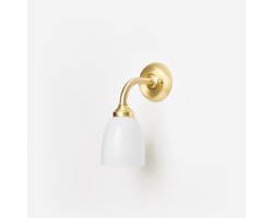 Wandlamp Make-Up Curve Messing - Art Deco Trade