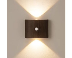 Wandlamp met en zonder sensor, oplaadbaar, drie kleurig verlichting.