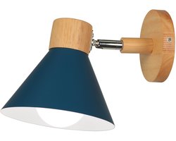 Wandlamp Moderne Binnen E27 Wandverlichting Verstelbare voor Slaapkamer Woonkamer Gang Blauw