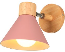 Wandlamp Moderne Binnen E27 Wandverlichting Verstelbare voor Slaapkamer Woonkamer Gang Roze
