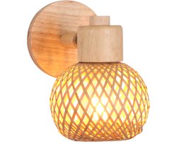 Wandlamp Retro Weven Lampenkap voor Woonkamer Keuken Slaapkamer