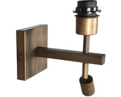 Wandlamp Stang 2995BR brons met E27 fitting en geïntegreerd LED leeslampje - Steinhauer, ideaal voor binnen en klassiek interieur.