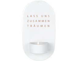 Wandlamp van Mat Porselein voor Teelichten