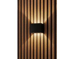 Wandlamp voor akoestische panelen - oplaadbaar - Zonder Boren - 5000mAh accu - 3000K warm wit licht - Met bewegingssensor - Zwart - 1 stuk