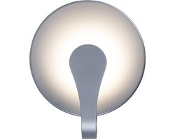 Wandlamp Wandlamp grijs Traplamp Slaapkamerlamp, aluminium, 6W 580lm warm wit, BxH 15,8x18,4 cm Näve 1176259