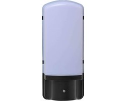 Wandlamp zwart - E27 fitting - 1 stuk - IP44 met donker sensor en kunststof afwerking