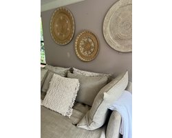 Wandmanden Set XL – 3 stuks (2x 80 cm, 1x 70 cm) – Handgemaakt in Lombok – Wanddecoratie – Made in Indonesia