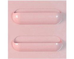 Wandmontage Opbergdoos - Hangend Rek - Badkamer Ordenen - Geen Gaten Nodig - Maat B - Roze