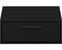 Wandnachtkastje Sigrid met lade - zwart