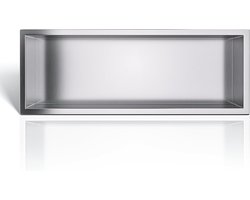 Wandnisdouche - Doucheplank Inbouw - Badkamer Organiseren - Waterdicht Roestvrijstaal - 60x20x10 cm - Inox