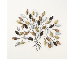 Wandobject metalen boom 3D 107x86 cm muurdecoratie