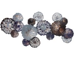 Wandornament - Metalen Kunst - Woonkamer Decoratie - 3D Holle Gravure - 51 x 26 inch - Zwart